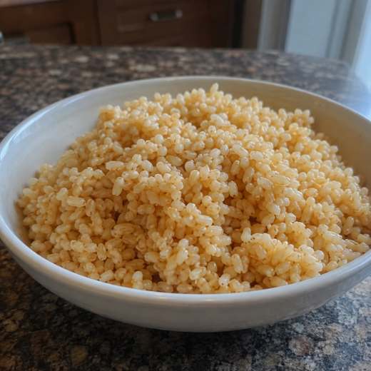 Arroz integral em destaque