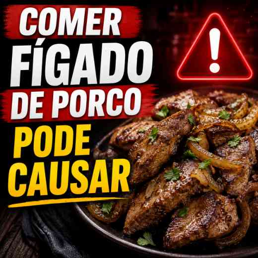 Fígado de porco em destaque