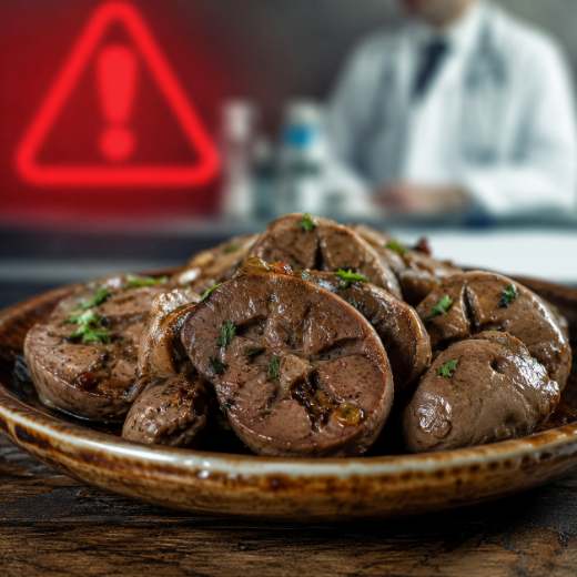 Fígado de frango em destaque