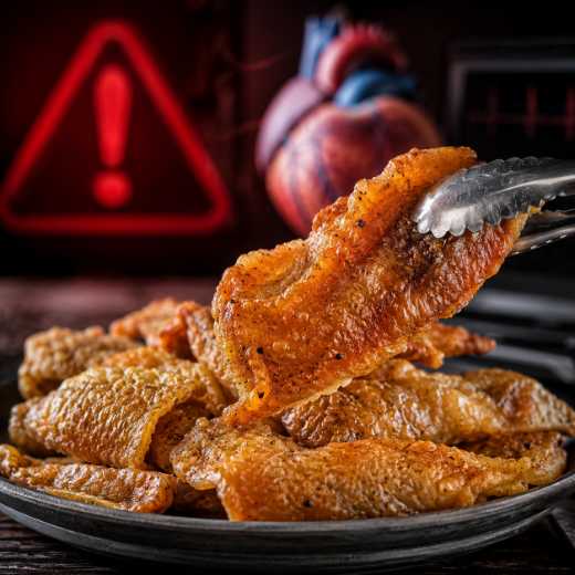 Pele de frango em destaque