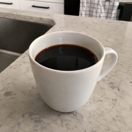 Café sem açúcar em destaque