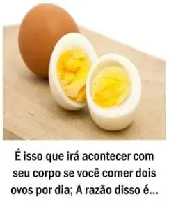 É isso que irá acontecer com seu corpo se você comer dois ovos por dia; A razão disso é…