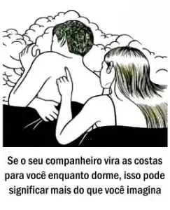 Se o seu companheiro vira as costas para você enquanto dorme, isso pode significar mais do que você imagina