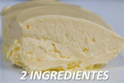 Sobremesa de 2 ingredientes sem creme de leite ou leite condensado muito cremosa e saborosa