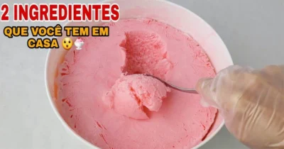 SORVETE CASEIRO com 2 INGREDIENTES! SEM GELATINA! RENDE MUITO!